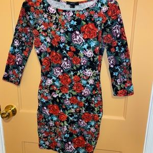 Bodycon floral dress